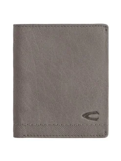 Leder-Geldbörse "Nimbus" in Grau - (B)10 x (H)12 x (T)2 cm