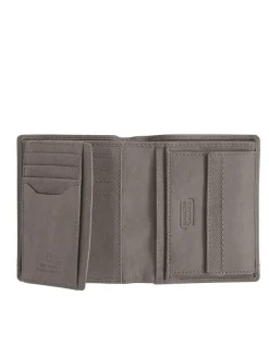 Leder-Geldbörse "Nimbus" in Grau - (B)10 x (H)12 x (T)2 cm