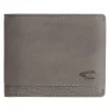Leder-Geldbörse "Nimbus" in Grau - (B)11 x (H)8,5 x (T)2 cm
