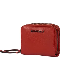 Leder-Geldbörse "Rock Ruby" in Rot - (B)11 x (H)9 x (T)3,5 cm