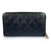 Leder-Geldbörse "Tasso" in Schwarz - (B)21 x (H)12 x (T)2 cm