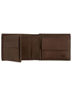 Leder-Geldbörse "Thai" in Cognac - (B)12 x (H)9,5 x (T)2 cm