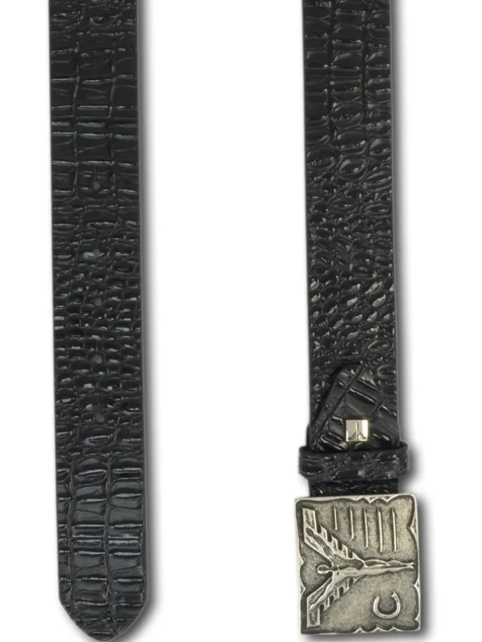 Ledergürtel Cela in Schwarz