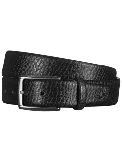 Leder-Gürtel "Dylan" in Schwarz