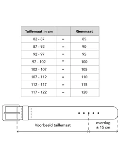 Leder-Gürtel in Creme/ Schwarz