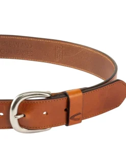 Leder-Gürtel in Hellbraun