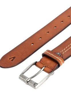 Leder-Gürtel in Hellbraun