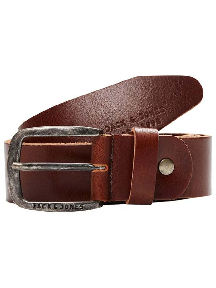 Leder-Gürtel in Hellbraun - (L)90 cm
