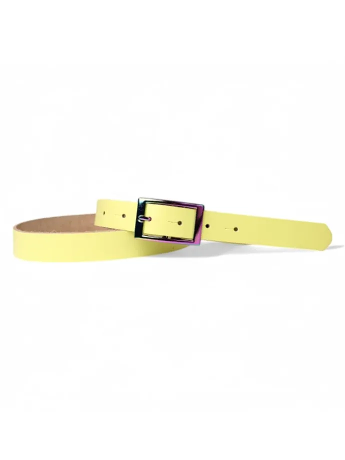 Ledergürtel in Lemon