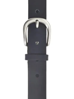 Ledergürtel in navy