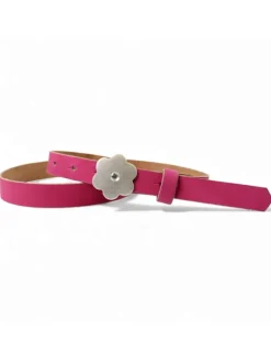 Ledergürtel in Pink