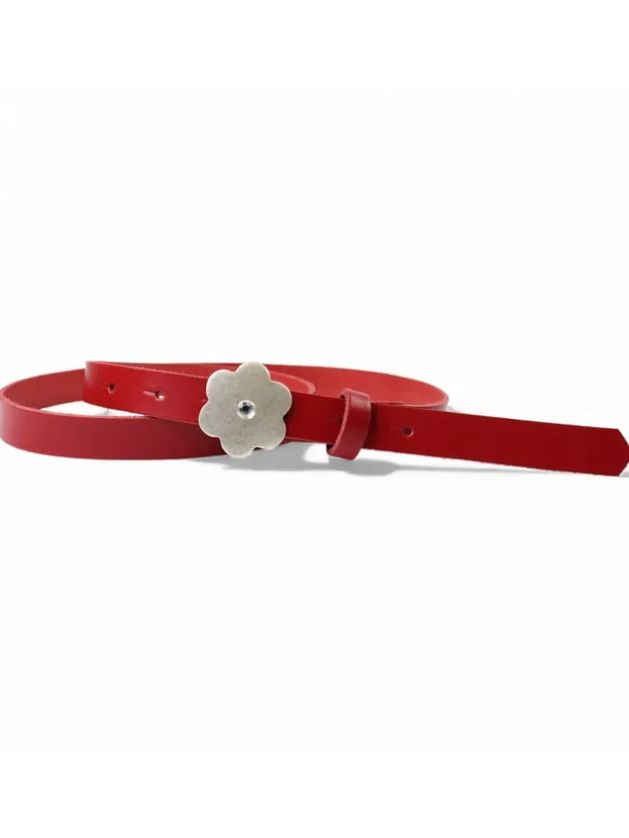 Ledergürtel in Rot