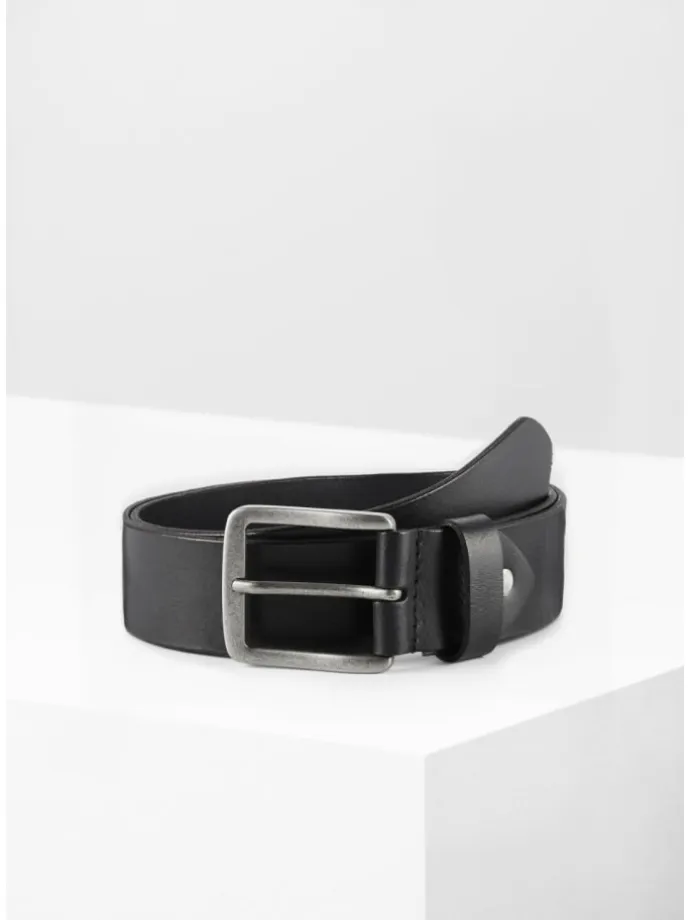 Ledergürtel in schwarz