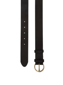 Leder-Gürtel in Schwarz