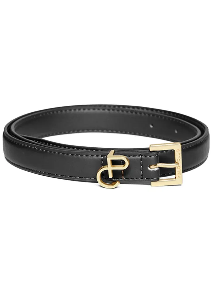 Leder-Gürtel in Schwarz