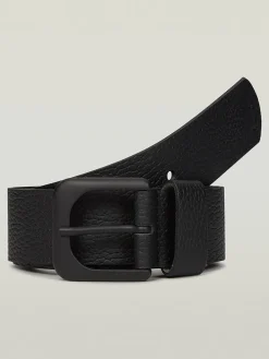Leder-Gürtel in Schwarz
