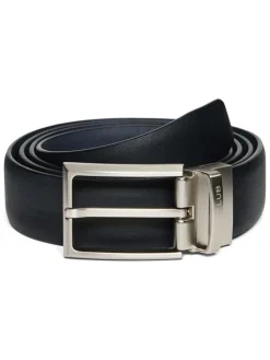 Leder-Gürtel in Schwarz