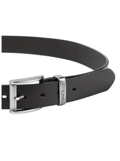 Leder-Gürtel in Schwarz