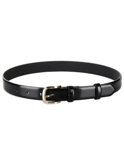 Leder-Gürtel in Schwarz