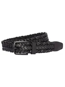 Leder-Gürtel in Schwarz