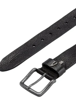 Leder-Gürtel in Schwarz