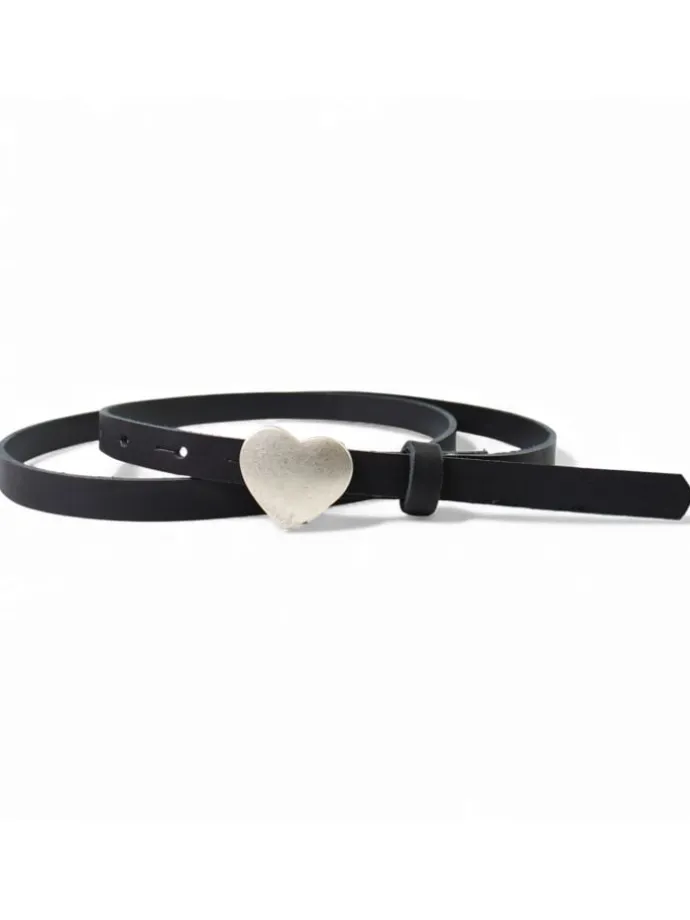 Ledergürtel in Schwarz