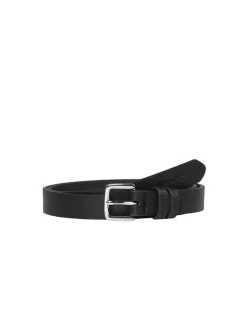 Leder-Gürtel in Schwarz