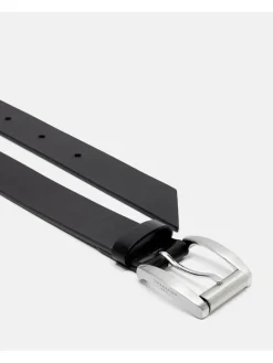 Leder-Gürtel in Schwarz