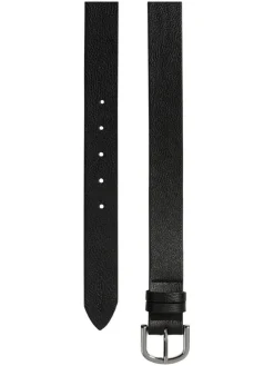 Leder-Gürtel in Schwarz