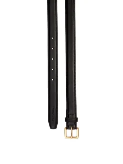 Leder-Gürtel in Schwarz