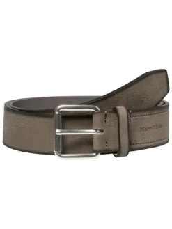 Leder-Gürtel in Taupe