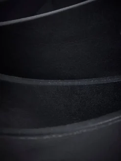 Ledergürtel JACVICTOR Leather Belt Metallstiftschnalle in Schwarz