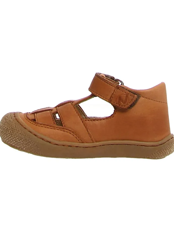 Leder-Halbsandalen "5282 Nappa" in Hellbraun