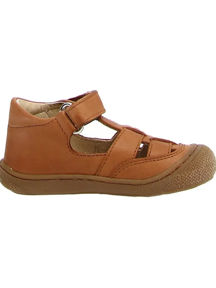 Leder-Halbsandalen "5282 Nappa" in Hellbraun