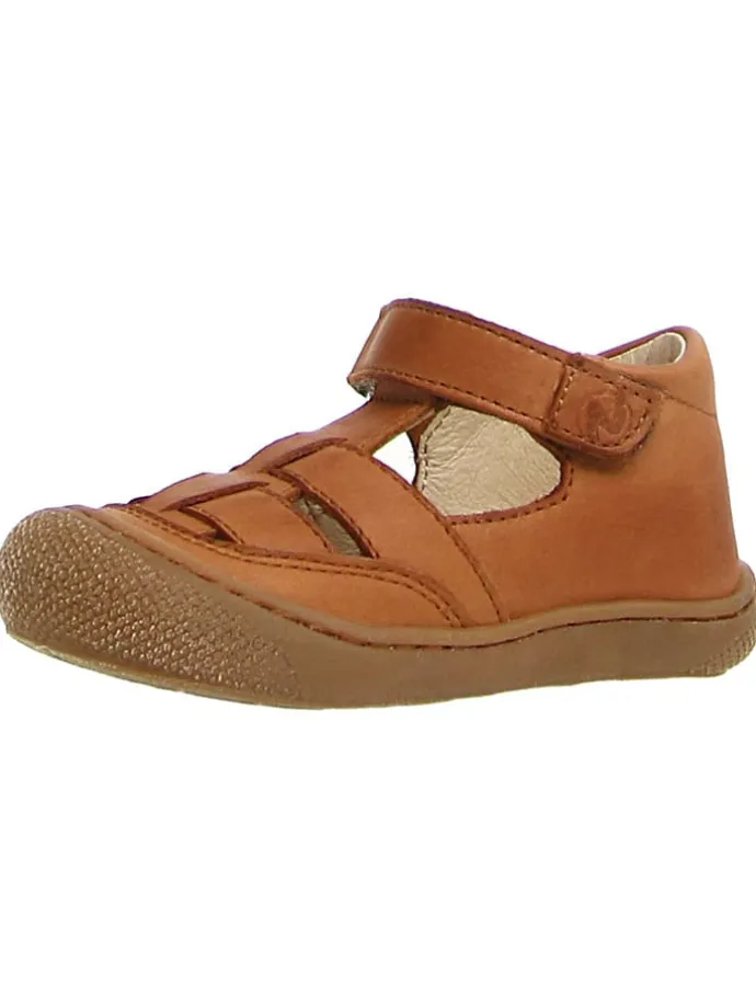 Leder-Halbsandalen "5282 Nappa" in Hellbraun