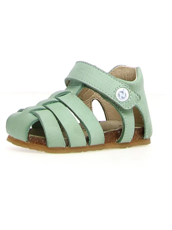 Leder-Halbsandalen "Alb" in Mint
