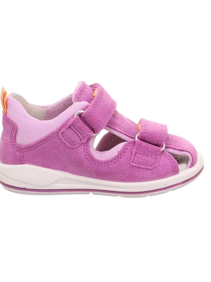 Leder-Halbsandalen "Boomerang" in Lila/ Rosa