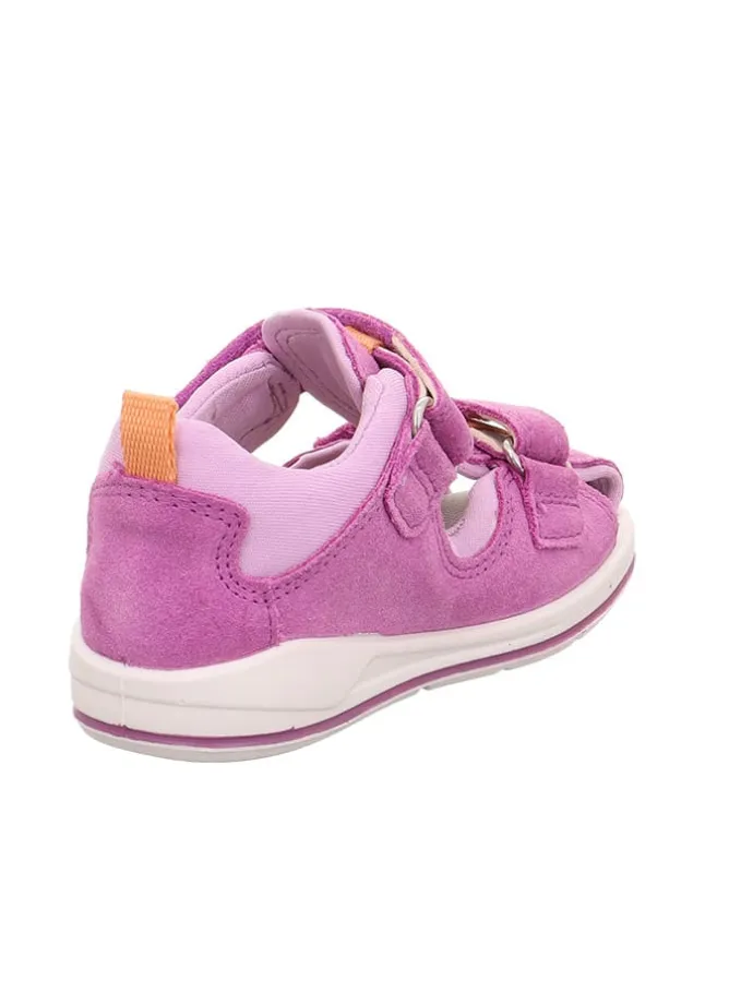 Leder-Halbsandalen "Boomerang" in Lila/ Rosa