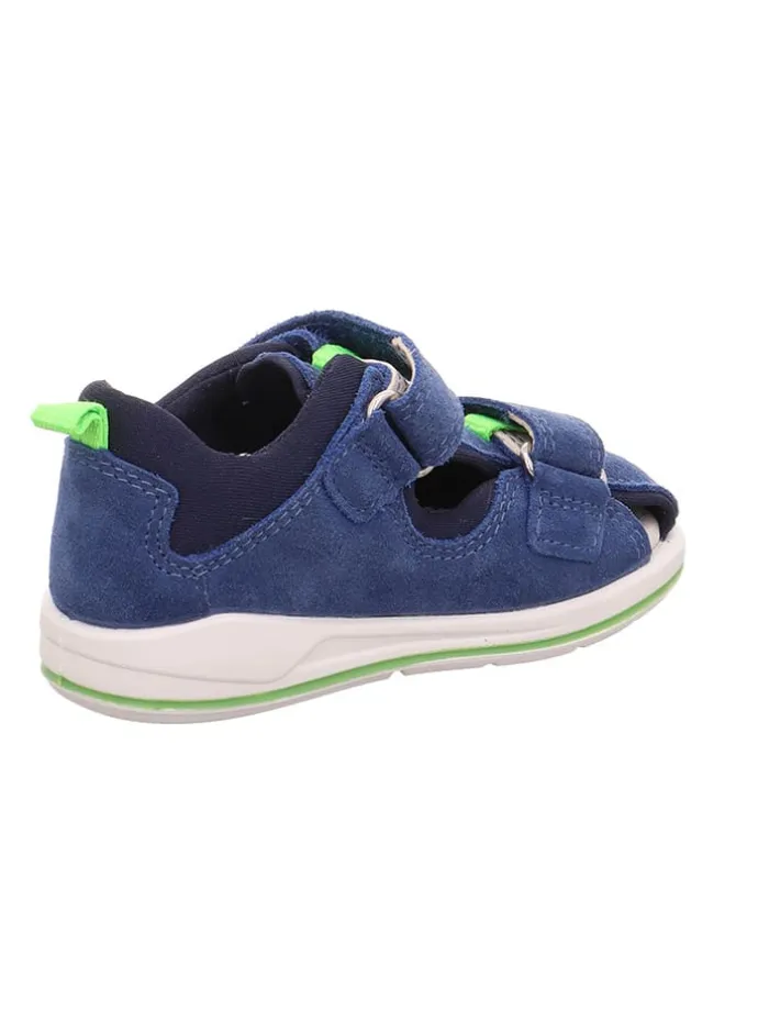 Leder-Halbsandalen "Boomerang" in Blau