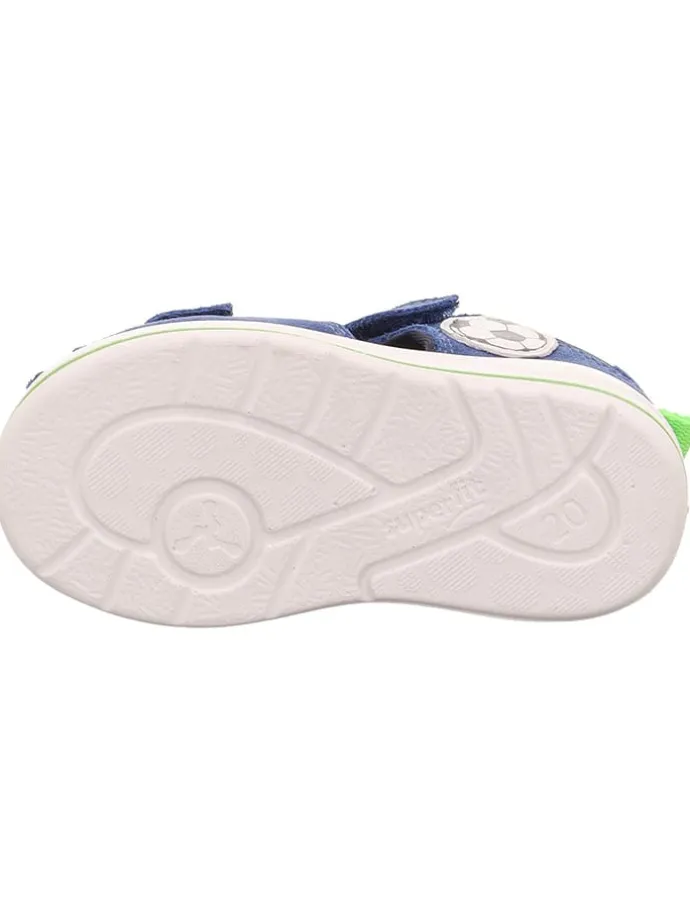 Leder-Halbsandalen "Boomerang" in Blau