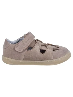 Leder-Halbsandalen "Dash" in Beige