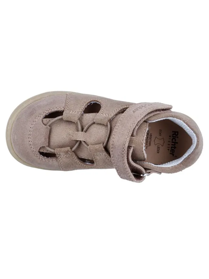 Leder-Halbsandalen "Dash" in Beige