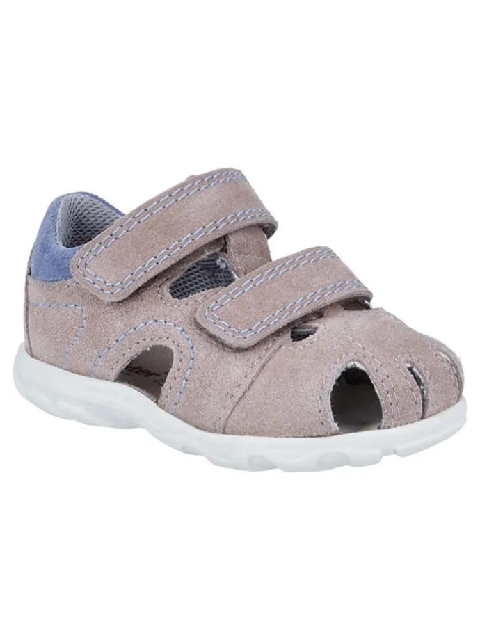 Leder-Halbsandalen "Juno" in Beige