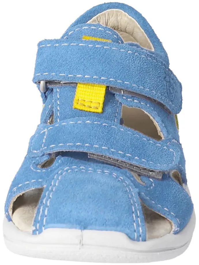 Leder-Halbsandalen "Kansi" in Hellblau