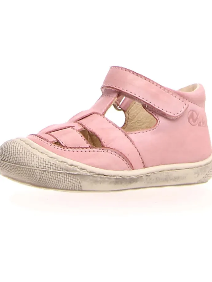 Leder-Halbsandalen "Wad" in Rosa