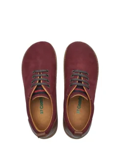 Leder-Halbschuhe in Bordeaux
