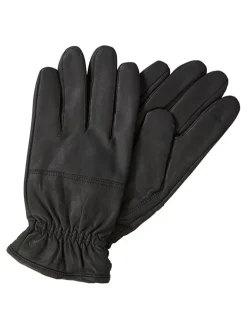 Leder-Handschuhe in Schwarz