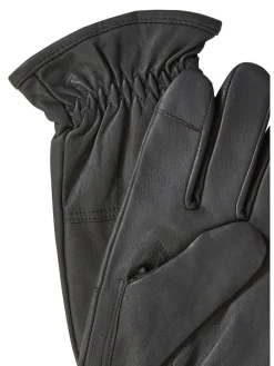 Leder-Handschuhe in Schwarz