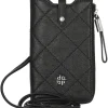Leder-Handytasche "Aurelie" in Schwarz - (B)11 x (H)18 x (T)2 cm