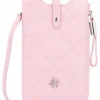 Leder-Handytasche "Aurelie" in Rosa - (B)11 x (H)18 x (T)2 cm